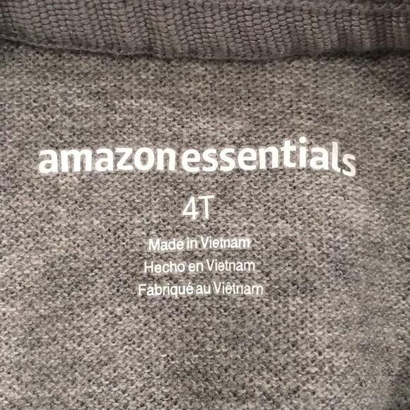 NEW Amazon Essentials Boys Sz 4T Gray Polo Shirt 100% Cotton Preppy - Picture 5 of 11